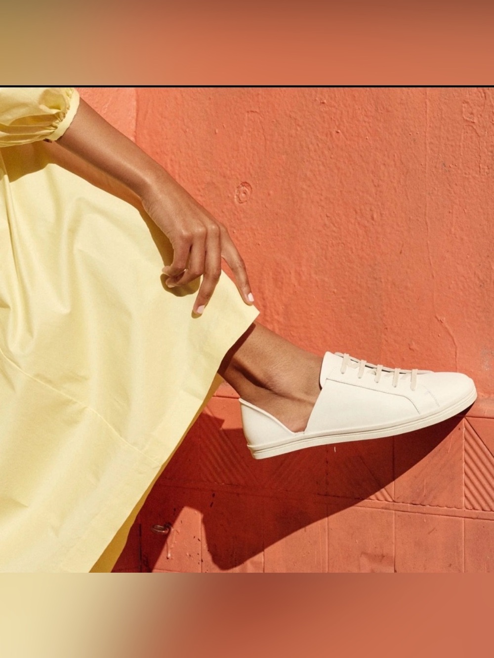 Freda Salvador Eda D’Orsay Sneaker Italian Leather size 9 White - Picture 2 of 5